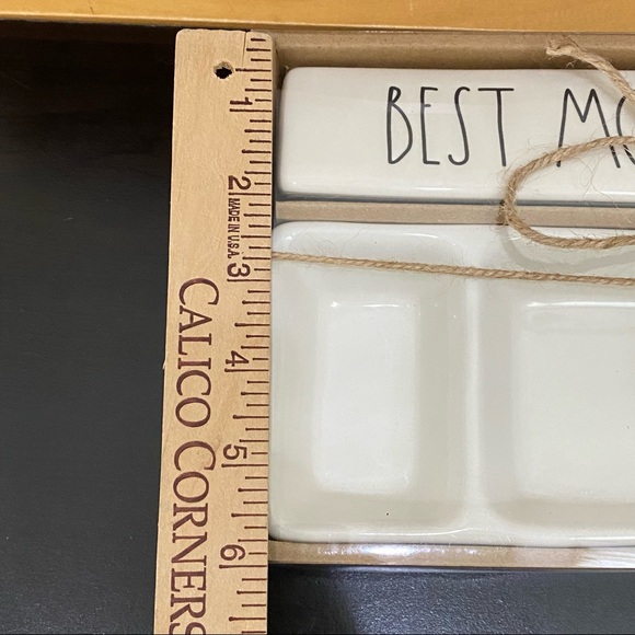 New Rae Dunn BEST MOM EVER LOVE Desk Plaque + Desk Tray Office Organizer - Picture 7 of 10